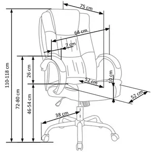 Scaun Birou Relax Gri
