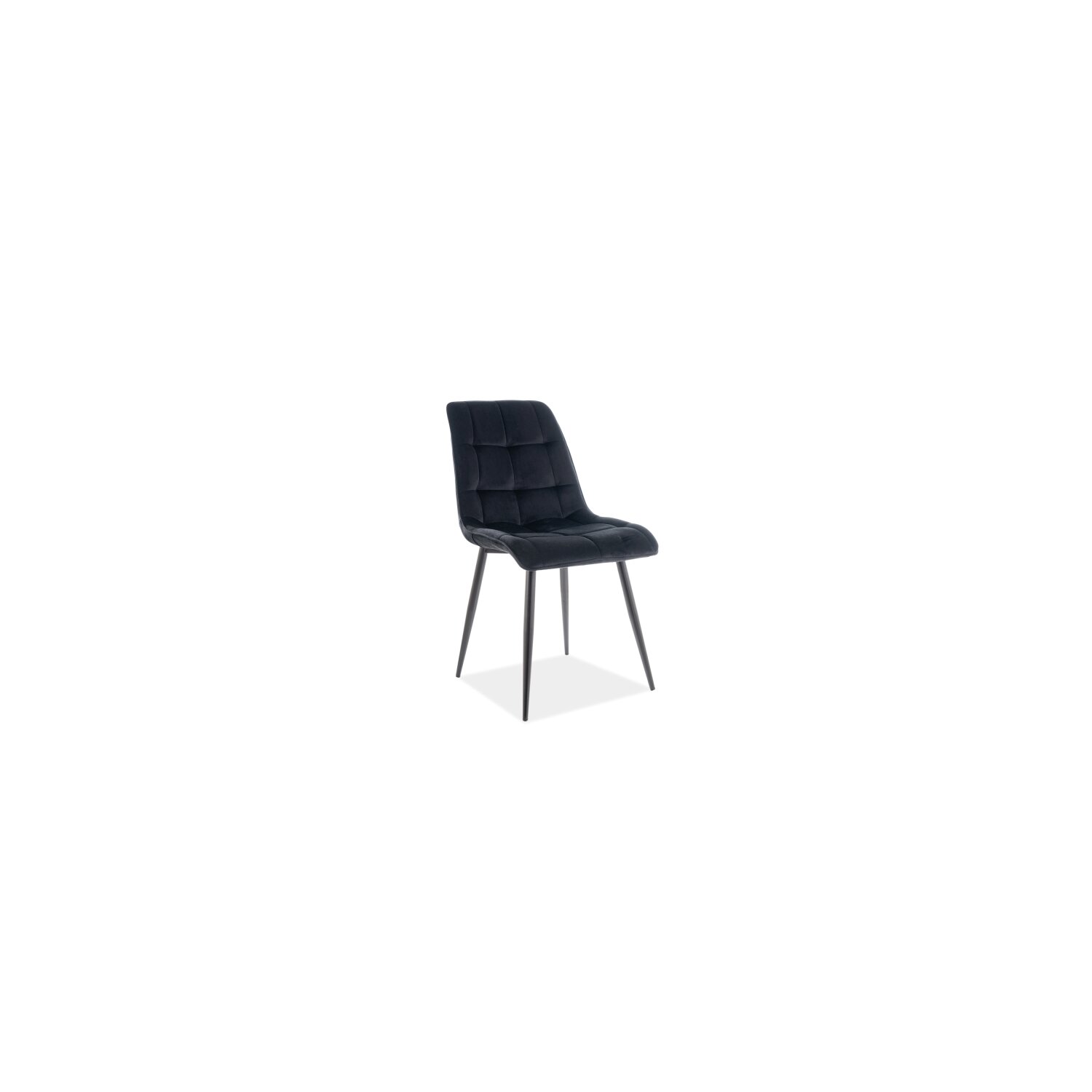 Scaun chic velvet negru bluvel 19