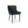 Scaun Colin B Velvet Negru picture - 1