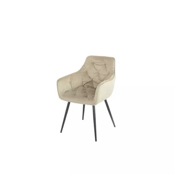 Scaun Coral Stofa Beige Tip Catifea picture - 1