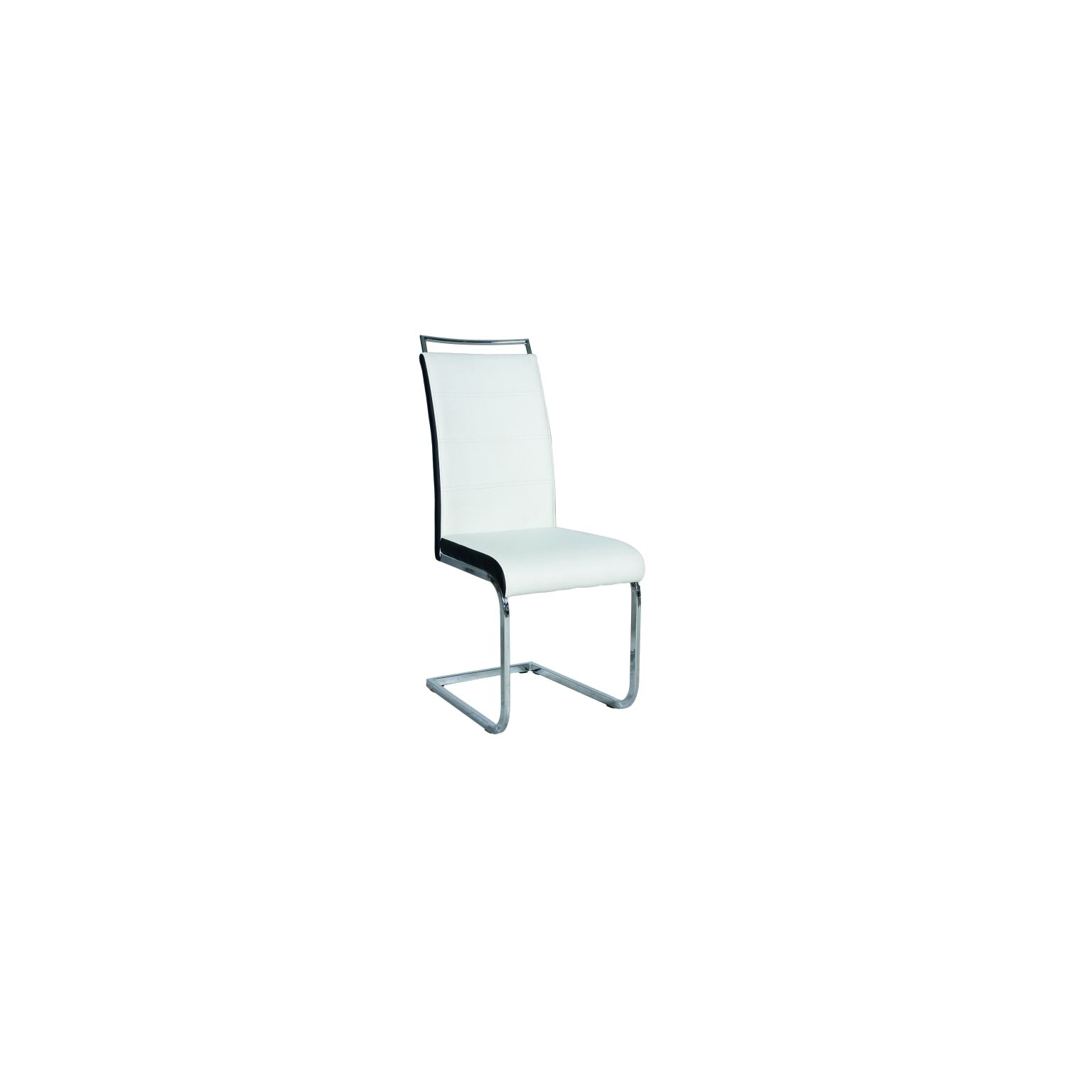 Scaun h441 alb cu negru