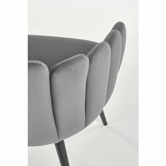Scaun Hadsund 410, 52x62x85 cm, Catifea, Gri picture - 7