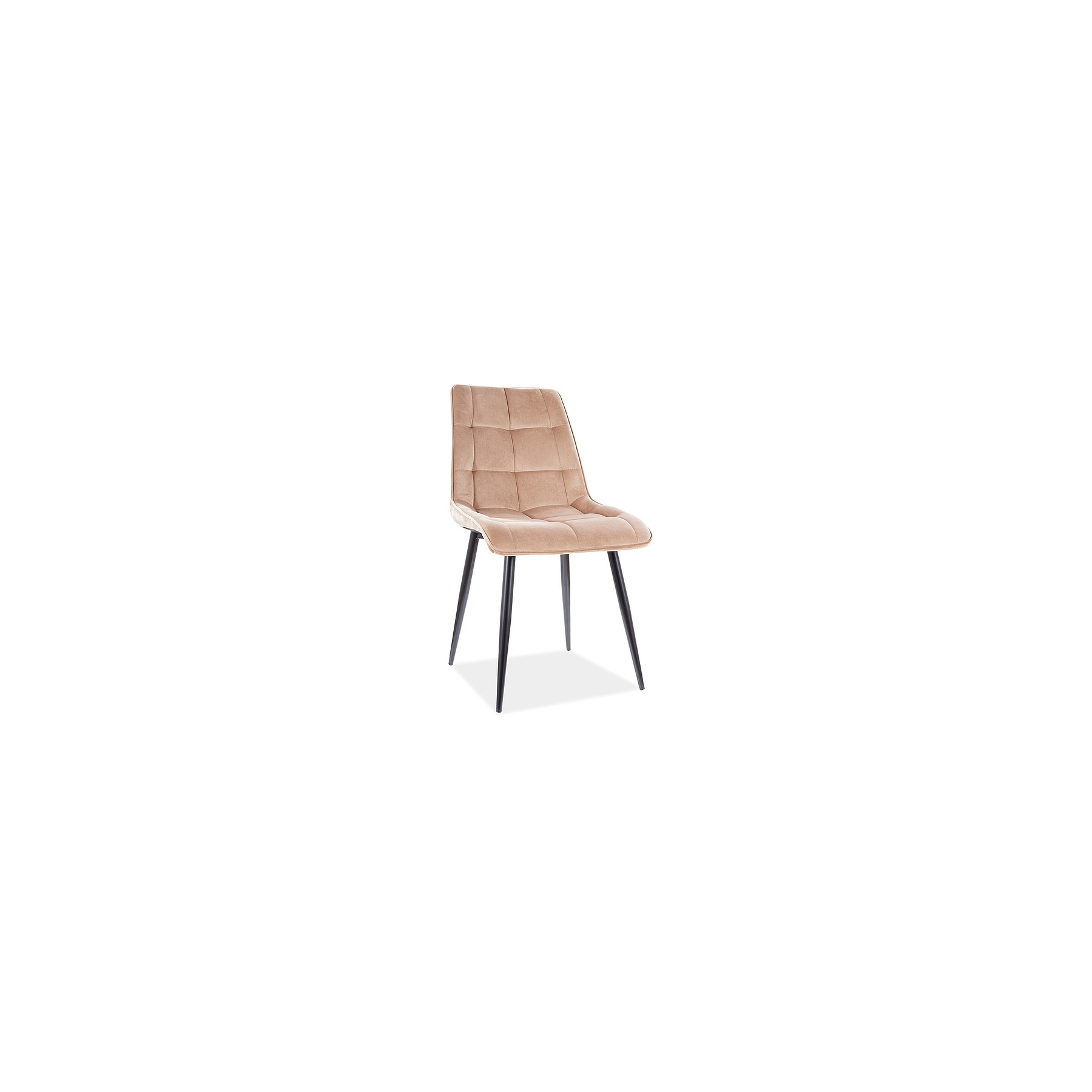 Scaun leon velvet beige
