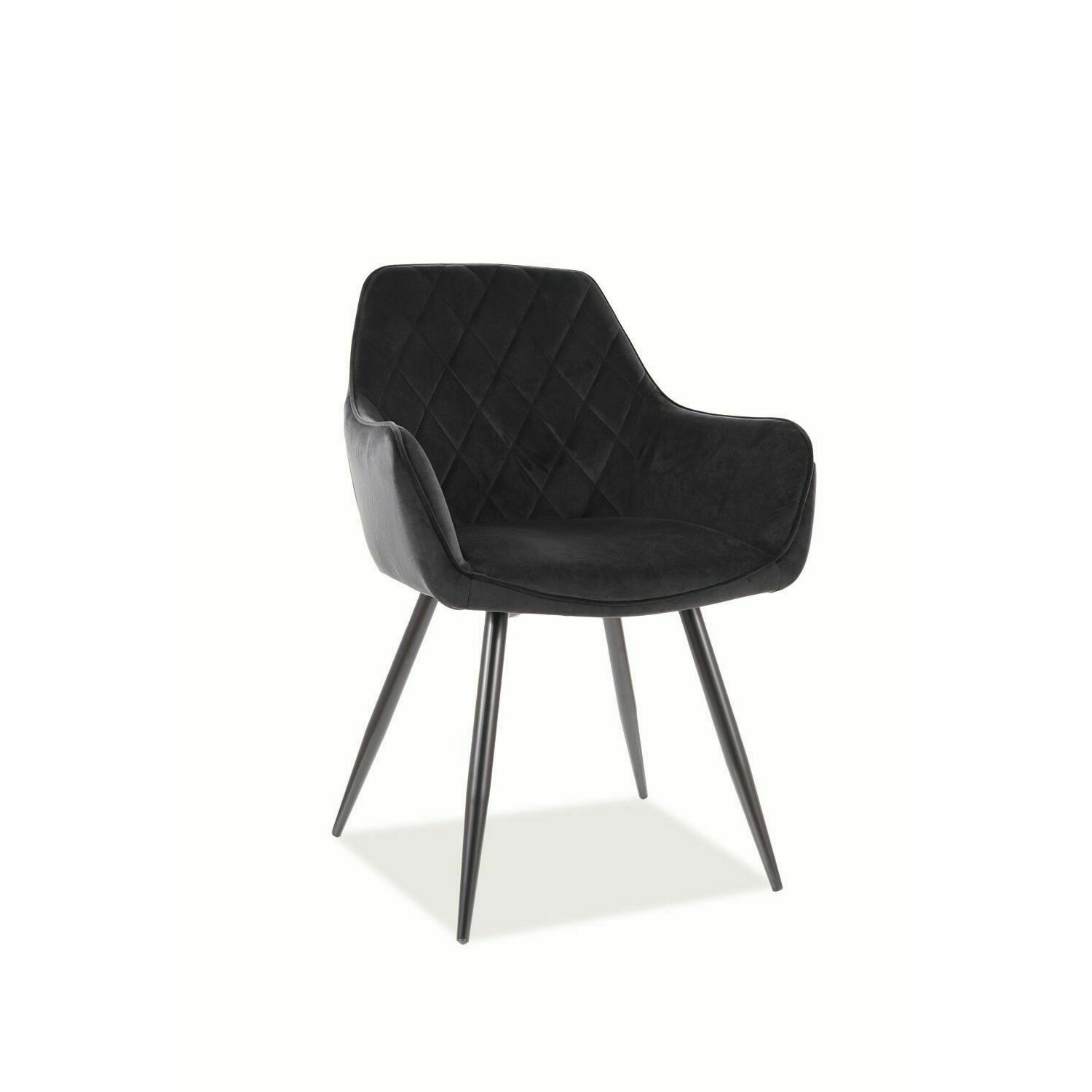 Scaun linea velvet negru