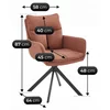 Scaun Rotativ Pomona, 58x64x97 cm, Stofa picture - 8