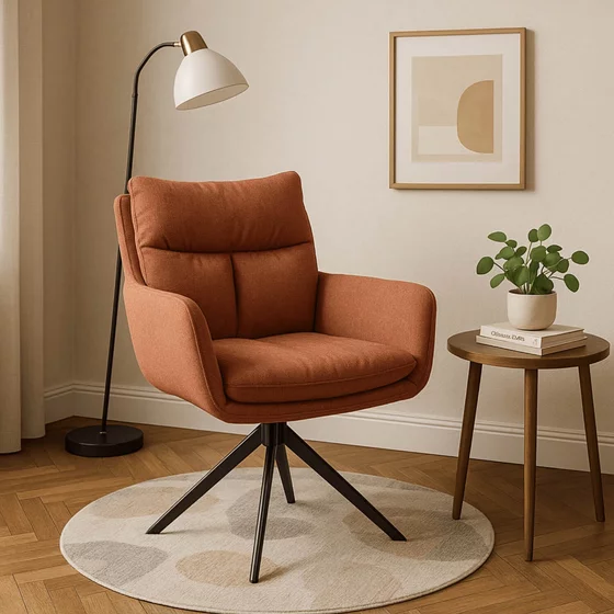 Scaun Rotativ Pomona, 58x64x97 cm, Stofa picture - 1