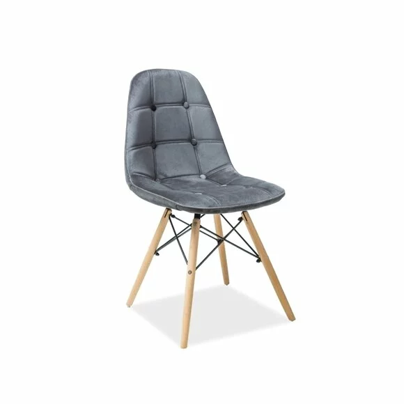 Scaun Taraz Velvet Grey picture - 1