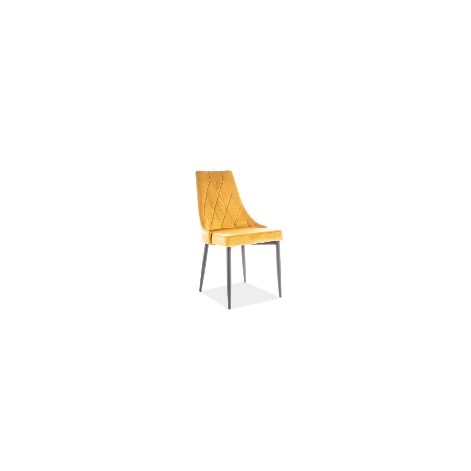 Scaun trix b velvet galben curry