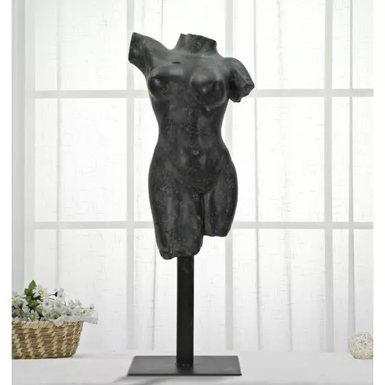 Sculptura, Roma1027, Negru, 50x19x17 cm, Poliresina si Metal picture - 8