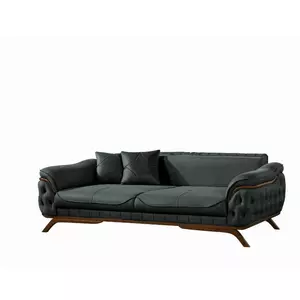 Set Canapea 3 Locuri + 1 Fotoliu Alya Zeron 18 Verde