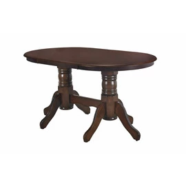 Set Masa Belmont cu 6 Scaune Lopez, 150x90x76 cm,  Nuc Inchis