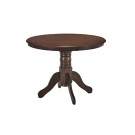 Set Masa Oliver cu 4 Scaune Omer, Ø103x76 cm, Nuc Inchis