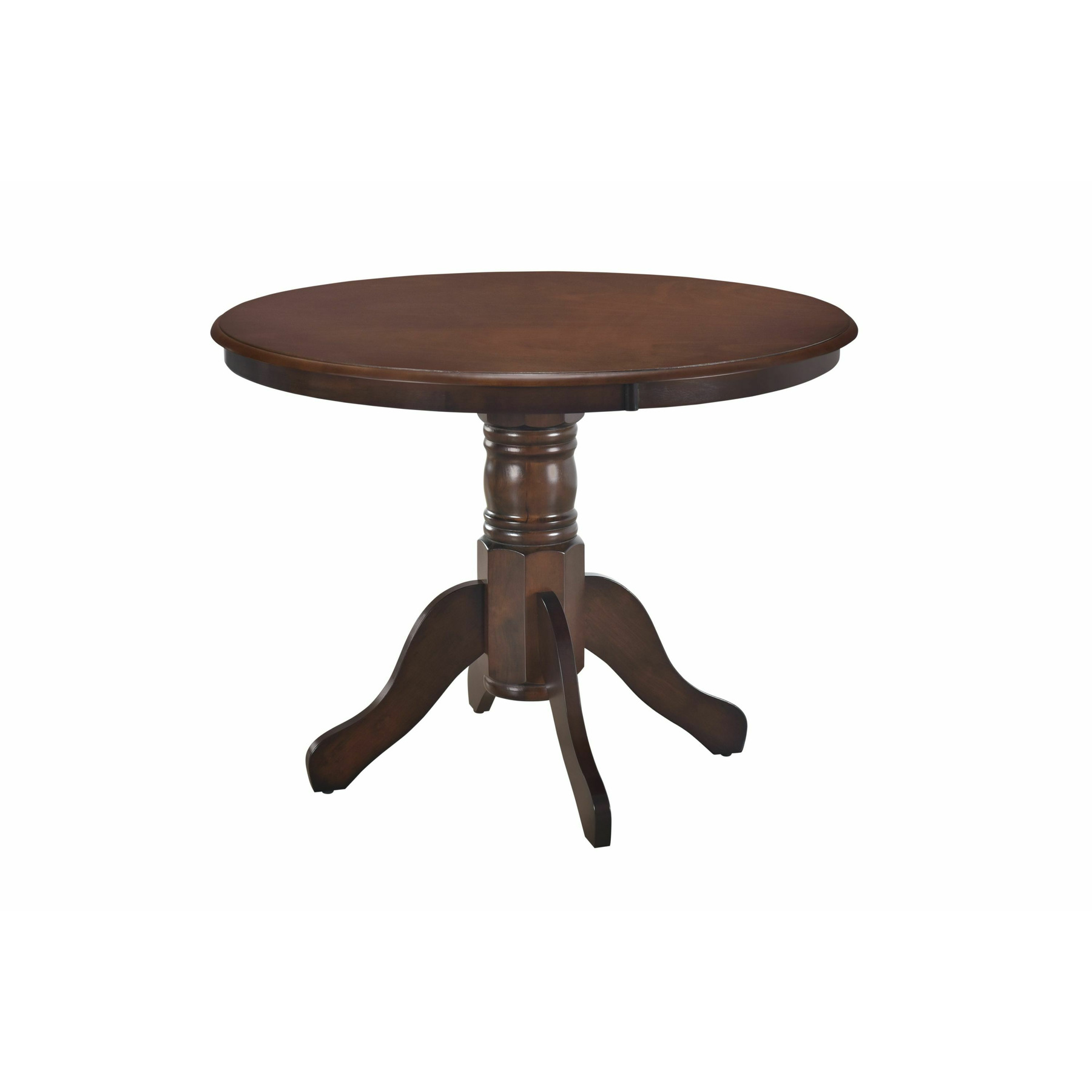 Set Masa Oliver cu 4 Scaune Omer, Ø103x76 cm, Nuc Inchis - Kalenda