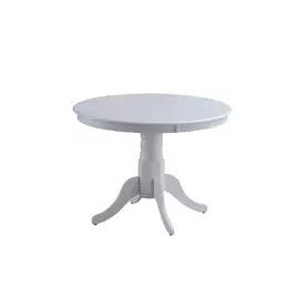 Set Masa Rotunda Encanto + 4 Scaune Benoni, Ø106x76 cm, Alb