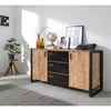Set Mobilier Living COSMO-TKM.1, Pin Atlantic/Negru picture - 2
