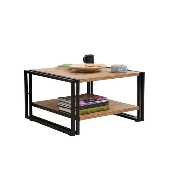 Set Mobilier Living COSMO-TKM.1, Pin Atlantic/Negru picture - 12
