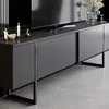 Set Mobilier Living Luxe, 2 piese, 180x30x50 cm - Antracit/Negru picture - 5