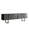 Set Mobilier Living Luxe, 2 piese, 180x30x50 cm - Antracit/Negru picture - 6
