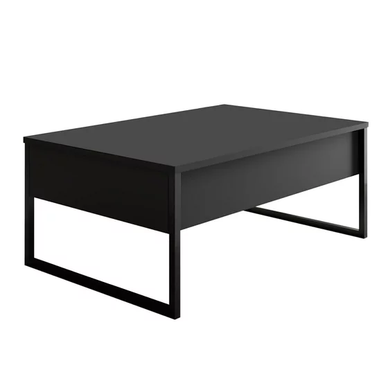 Set Mobilier Living Luxe, 2 piese, 180x30x50 cm - Antracit/Negru picture - 8