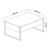 Set Mobilier Living Luxe, 2 piese, 180x30x50 cm - Antracit/Negru picture - 9