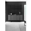 Set Mobilier Living Luxe, 3 piese, Antracit/Negru picture - 6