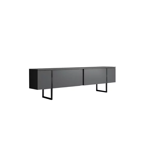 Set Mobilier Living Luxe, 3 piese, Antracit/Negru picture - 11