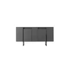 Set Mobilier Living Luxe, 3 piese, Antracit/Negru picture - 14