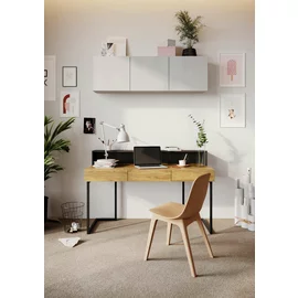 Set Mobilier pentru Copii, TEEN FLEX SET12A, 150x61x193 h cm,  Silk Flou/Stejar Hikory