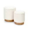 Set Tabureti Cairo, Stofa Tip Boucle, Crem picture - 1