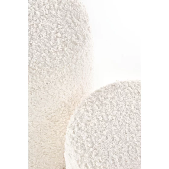 Set Tabureti Cairo, Stofa Tip Boucle, Crem picture - 3