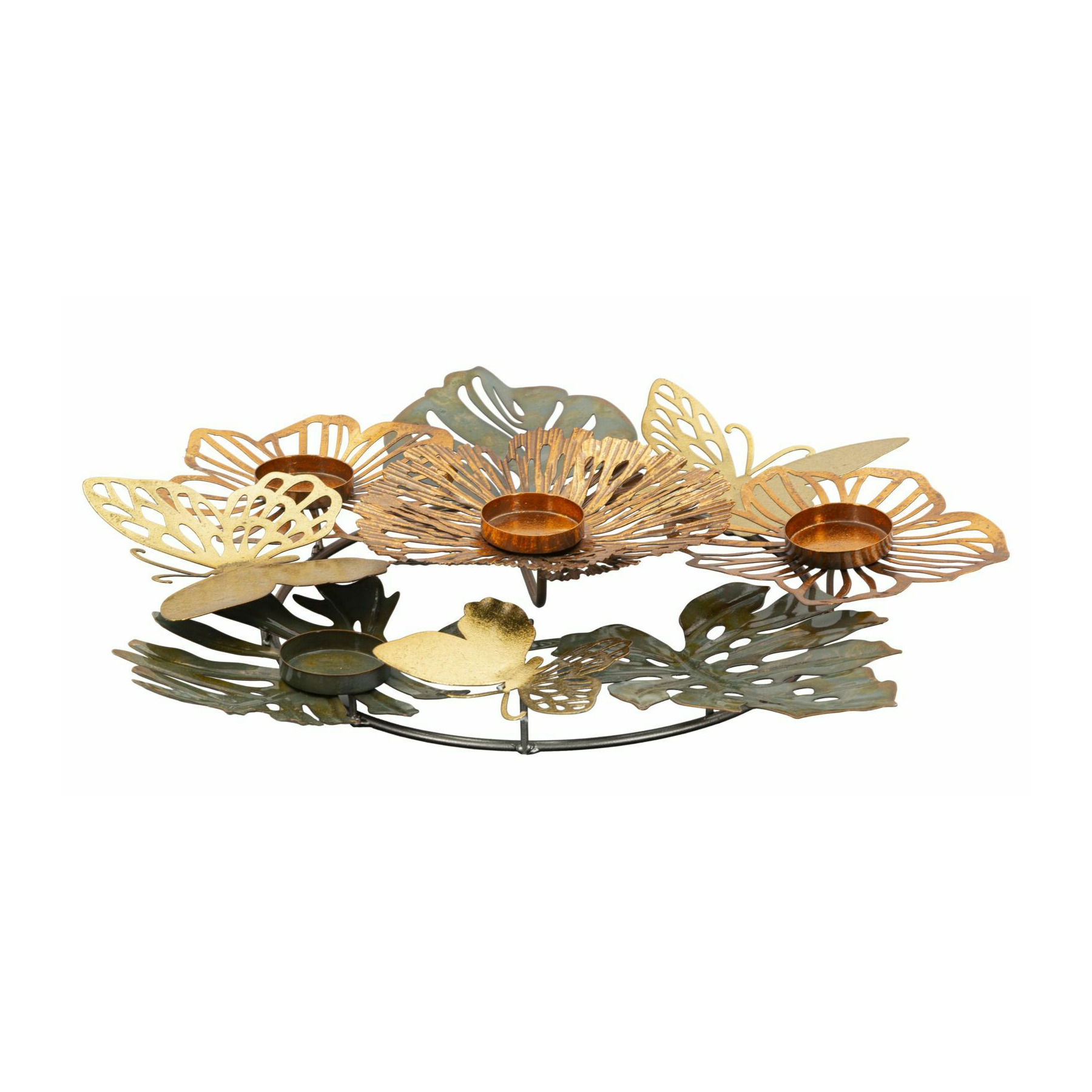 Suport lumanare, roma2529, multicolor, metal, 6.5x45x42.5 cm