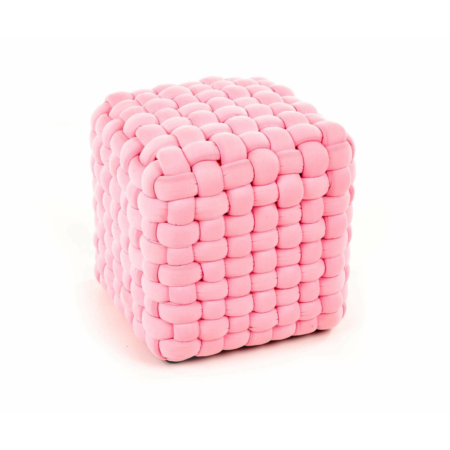 Taburet cube roz