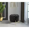 Taburet Roma1874, Negru,Auriu, MDF, Metal, Poliester, 40x45x45 cm picture - 9