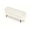 Taburet tip Bancuta Cu Spatiu de Depozitare, Abiko, 120x40x46 h cm, Stofa Tip Boucle, Crem picture - 5