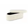 Taburet tip Bancuta Cu Spatiu de Depozitare, Blitz, 105x42x42 h cm, Stofa Tip Boucle, Crem picture - 2
