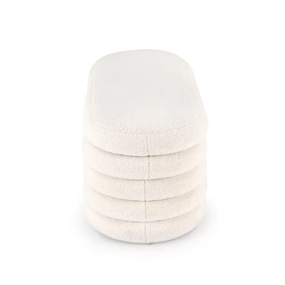 Taburet tip Bancuta Cu Spatiu de Depozitare, Blitz, 105x42x42 h cm, Stofa Tip Boucle, Crem picture - 5