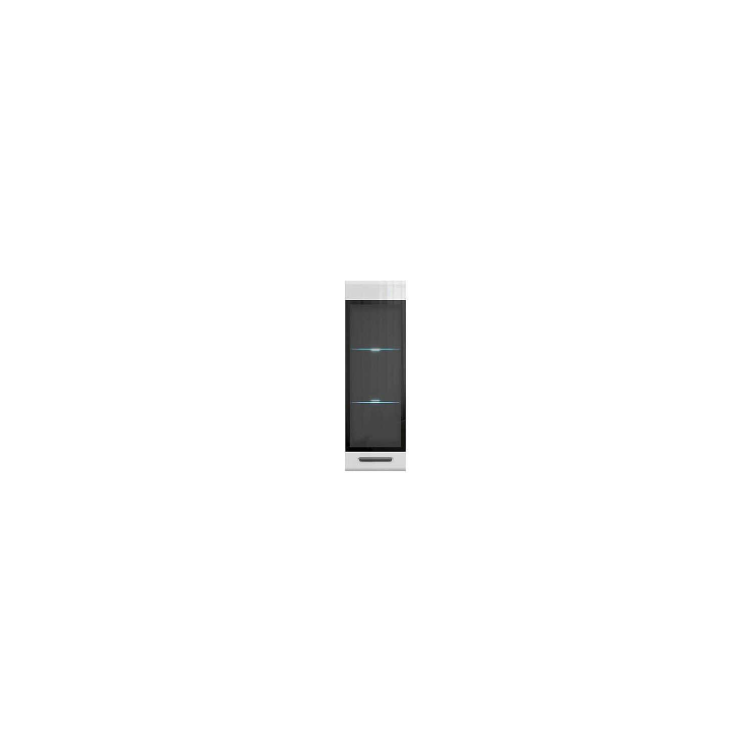 Vitrina suspendata assen alb/alb lucios sfw1w/13/4