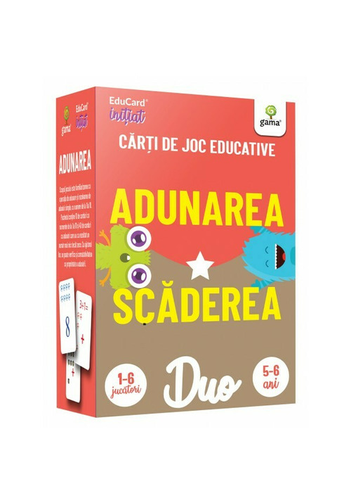 Carti de joc educative. DuoCard - Adunarea • Scaderea