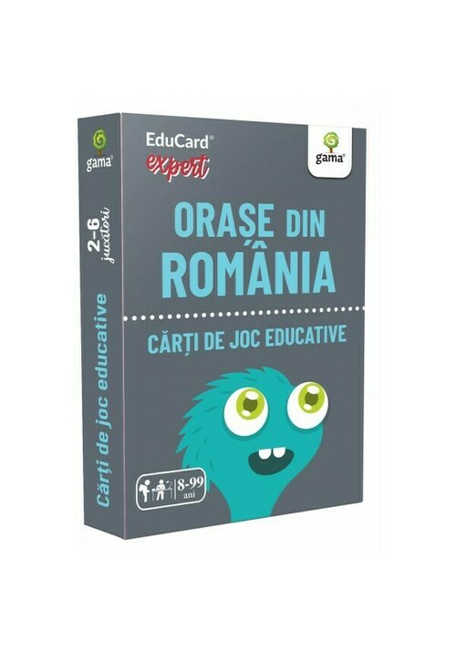 Carti de joc educative. Orase din Romania