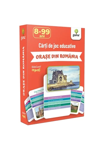 Carti de joc educative. Orase din Romania