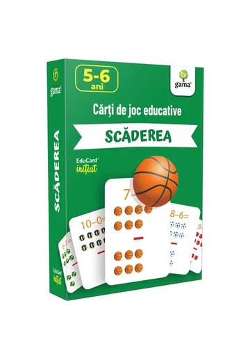 Carti de joc educative. Scaderea