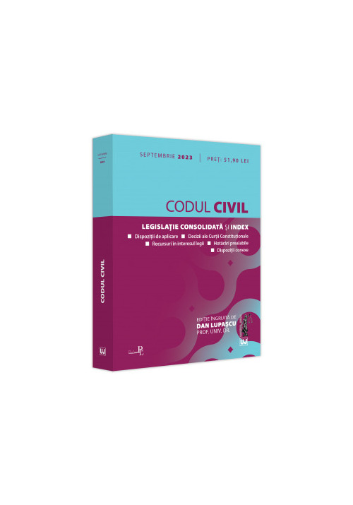Vezi detalii pentru Codul civil: septembrie 2023