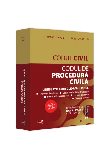 Codul civil și Codul de procedura civila: octombrie 2023