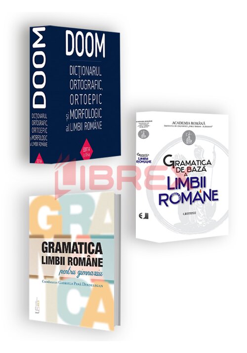 Pachet cartile de baza ale limbii romane. set 3 carti