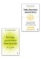 Pachet Invinge anxietatea functionala in 5 pasi + Imblanzirea anxietatii. Set 2 carti