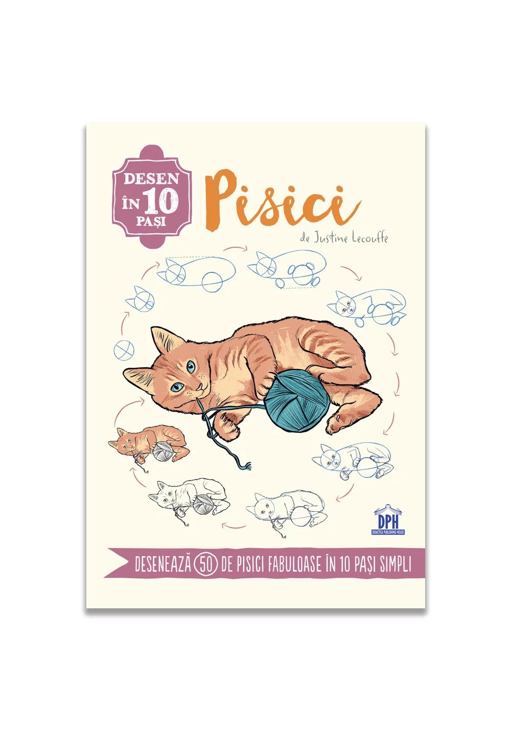 Desen in 10 pasi. Pisici
