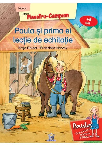 Paula si prima ei lectie de echitatie
