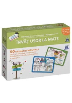 Invat usor la Mate: 50 de harti mentale - Volumul II - Cls. a III-a, a IV-a, a V-a