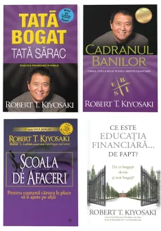 Pachet Tata Bogat - Scoala de Afaceri, Set 4 carti