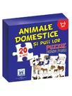 Puzzle pentru podea - Animale domestice si puii lor - 3-6 Ani